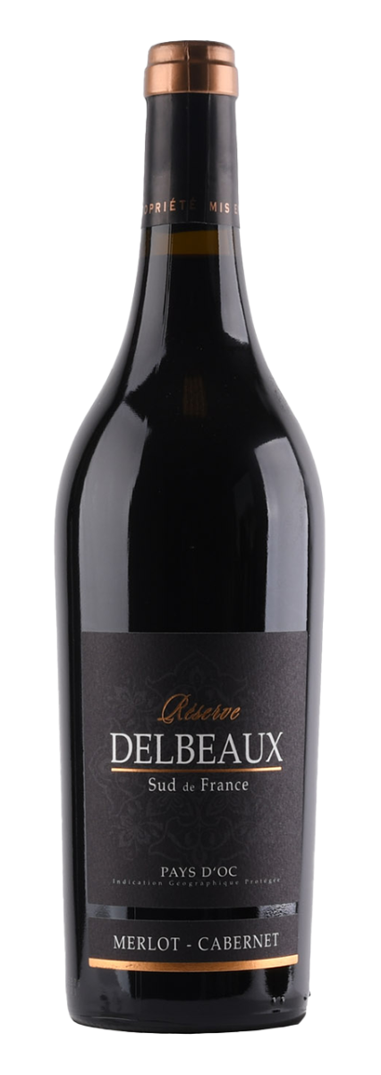 Delbeaux, Pays d'Oc IGP Réserve Merlot-Cabernet 2023 - 0,75 l