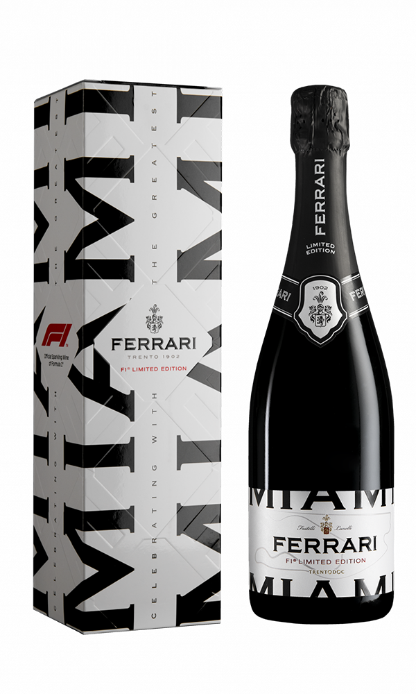 Ferrari, Trento DOC Brut, Cities Special Cuvée F1 Miami in geschenkverpakking nvt - 0,75 l