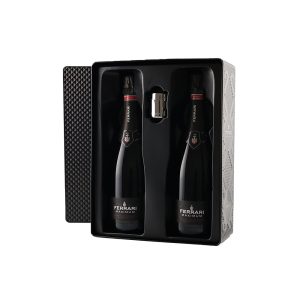 Ferrari,  Ferrari, Black Tin Gift box 2 fles Maximum Brut + Stopper nvt - 1,5 l
