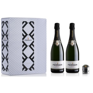 Ferrari,  White Tin Gift box voor 2 fles + Stopper (Fles niet inbegrepen) nvt - 0 l