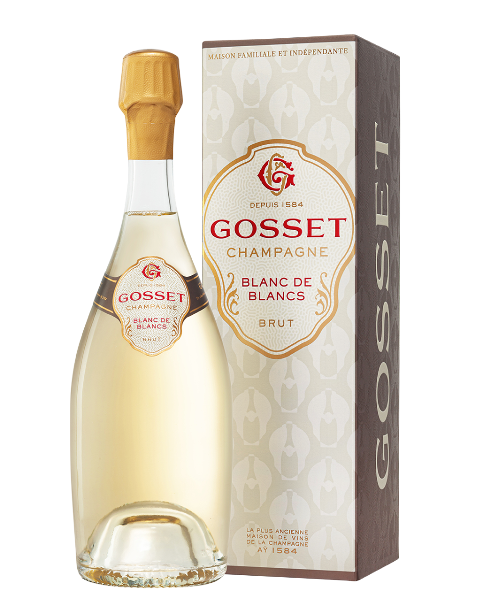 Champagne Gosset, Champagne AC Grand Blanc de Blancs Brut in giftbox nvt - 0,75 l