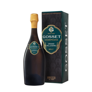 Champagne Gosset, Champagne AC Grand Millesime Brut in giftbox 2015 - 0,75 l