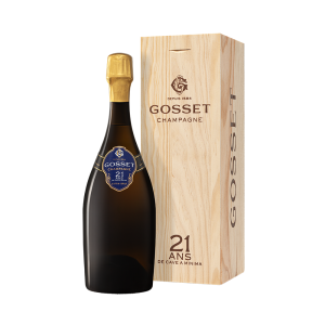 Champagne Gosset, Champagne AC 21 ans de Cave a minima in wooden case nvt - 0,75 l