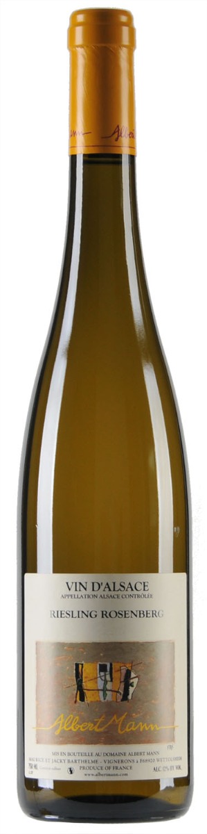Domaine Albert Mann, Alsace AC Riesling Rosenberg BIO 2018 - 0,75 l