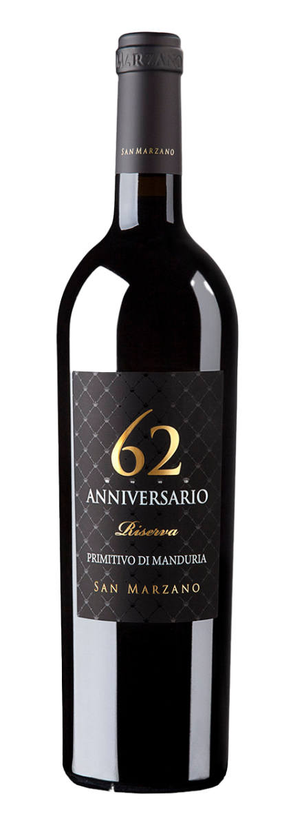 San Marzano, Primitivo di Manduria DOP Anniversario 62 Riserva 2019 - 0,75 l