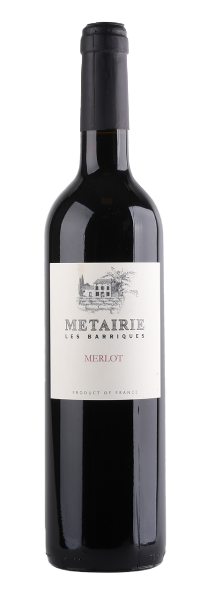 Métairie, Pays d'Oc IGP Les Barriques, Merlot 2023 - 0,75 l