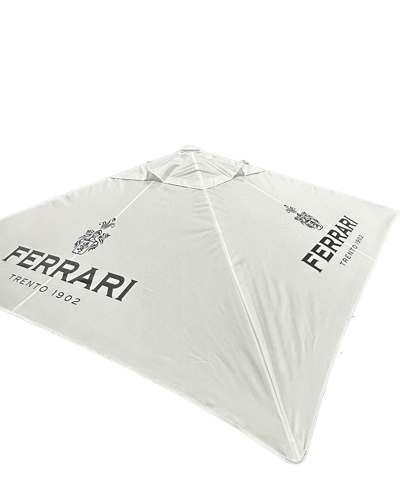 Ferrari, Parasol wit 300 x 300 cm. nvt - 15 l