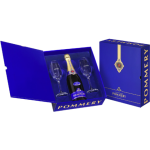 Champagne Pommery,  Luxe Coffret inh. 1 fles Pommery & 2 flûtes nvt - 0,75 l