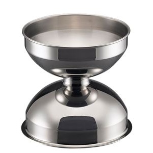 Accessoires,  Spittoon RVS Tafelmodel - Diameter 24 cm. nvt - 0 l