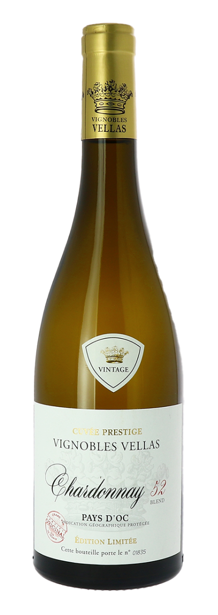 Vignobles Vellas, Pays d'Oc IGP Chardonnay, Blend 52 2024 - 0,75 l