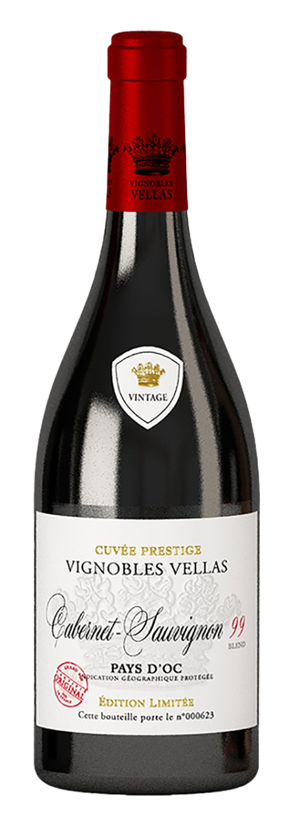 Vignobles Vellas, Pays d'Oc IGP Cabernet Sauvignon, Blend 99 2023 - 0,75 l