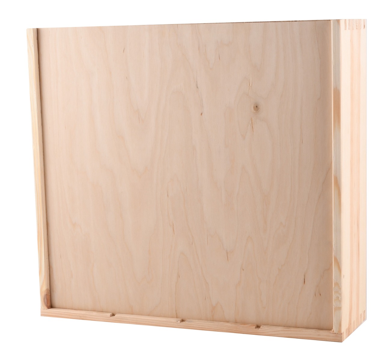 Houten kist, 4-vaks met schuifdeksel nvt - 0,75 l